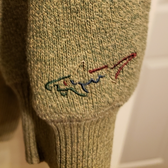 Men's Greg Norman Quarter Zip Sweater - Picture 4 of 4